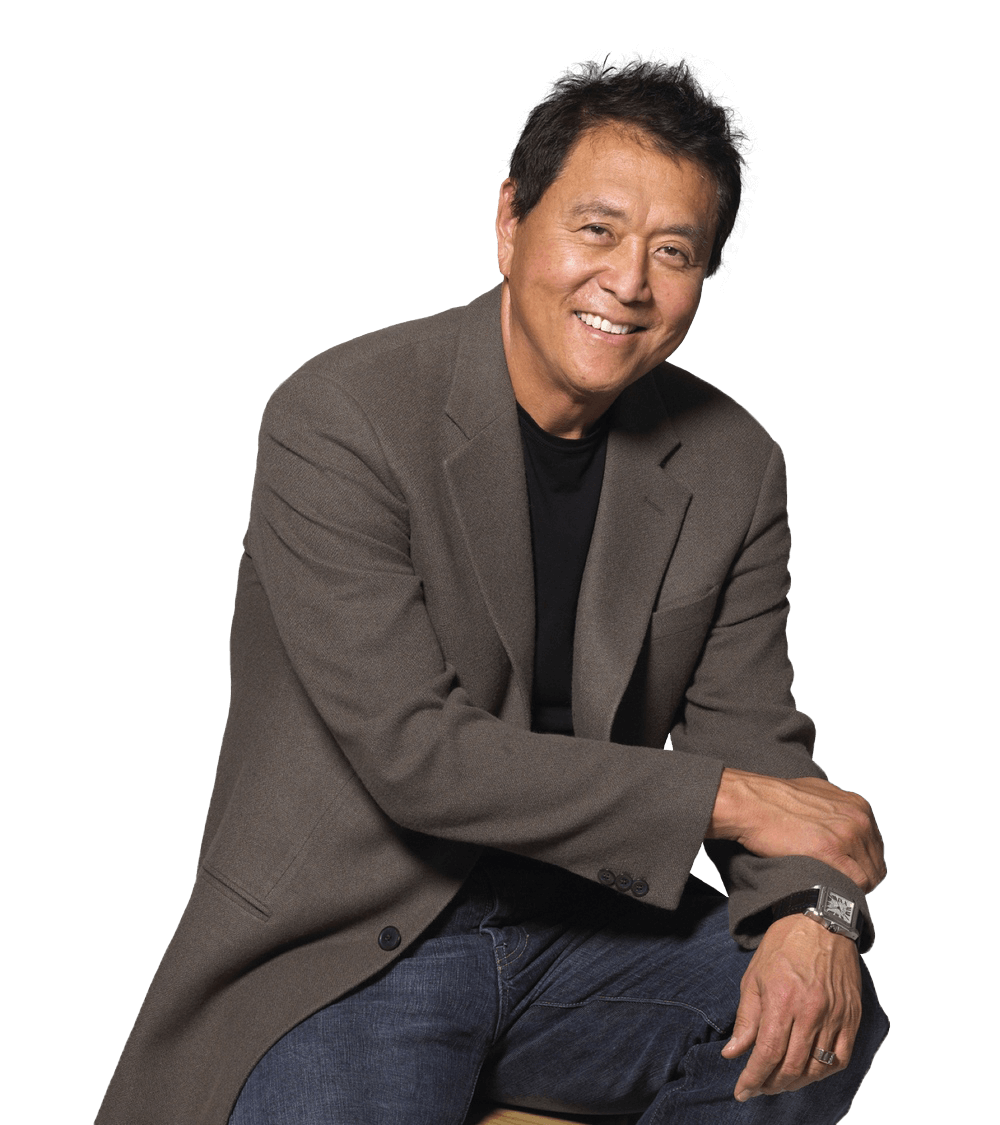 Robert Kiyosaki con traje gris